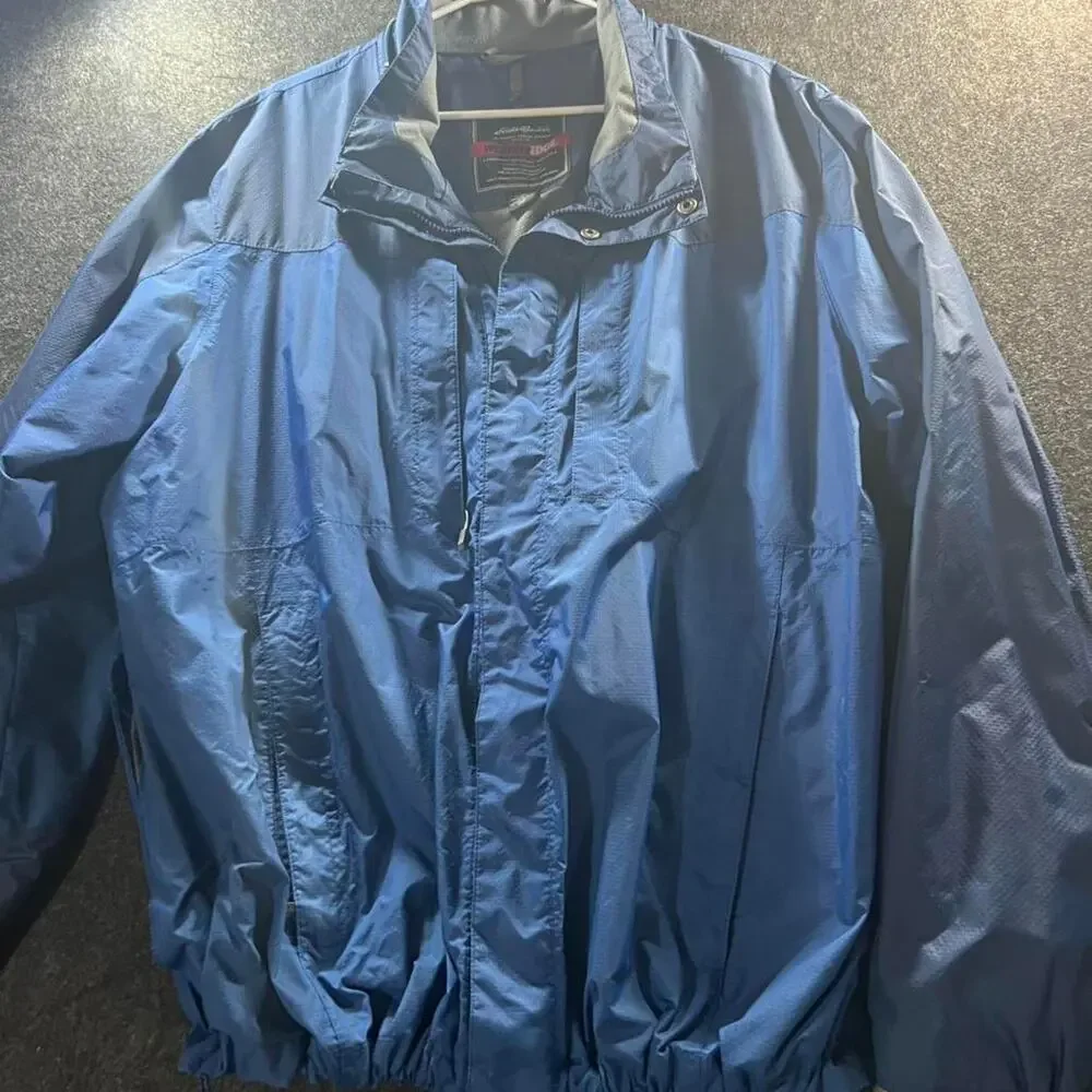 Fantastic Eddie Bauer Men's XXL Blue Windbreaker Jacket